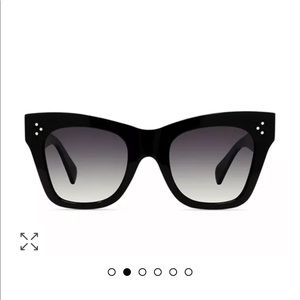Black Celine Square Cat-eye Sunglasses